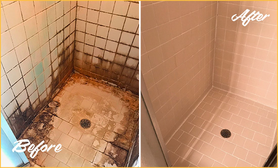 Before and After Picture of a Lighthouse Point SSealed to Fix and Prevent Water Damage